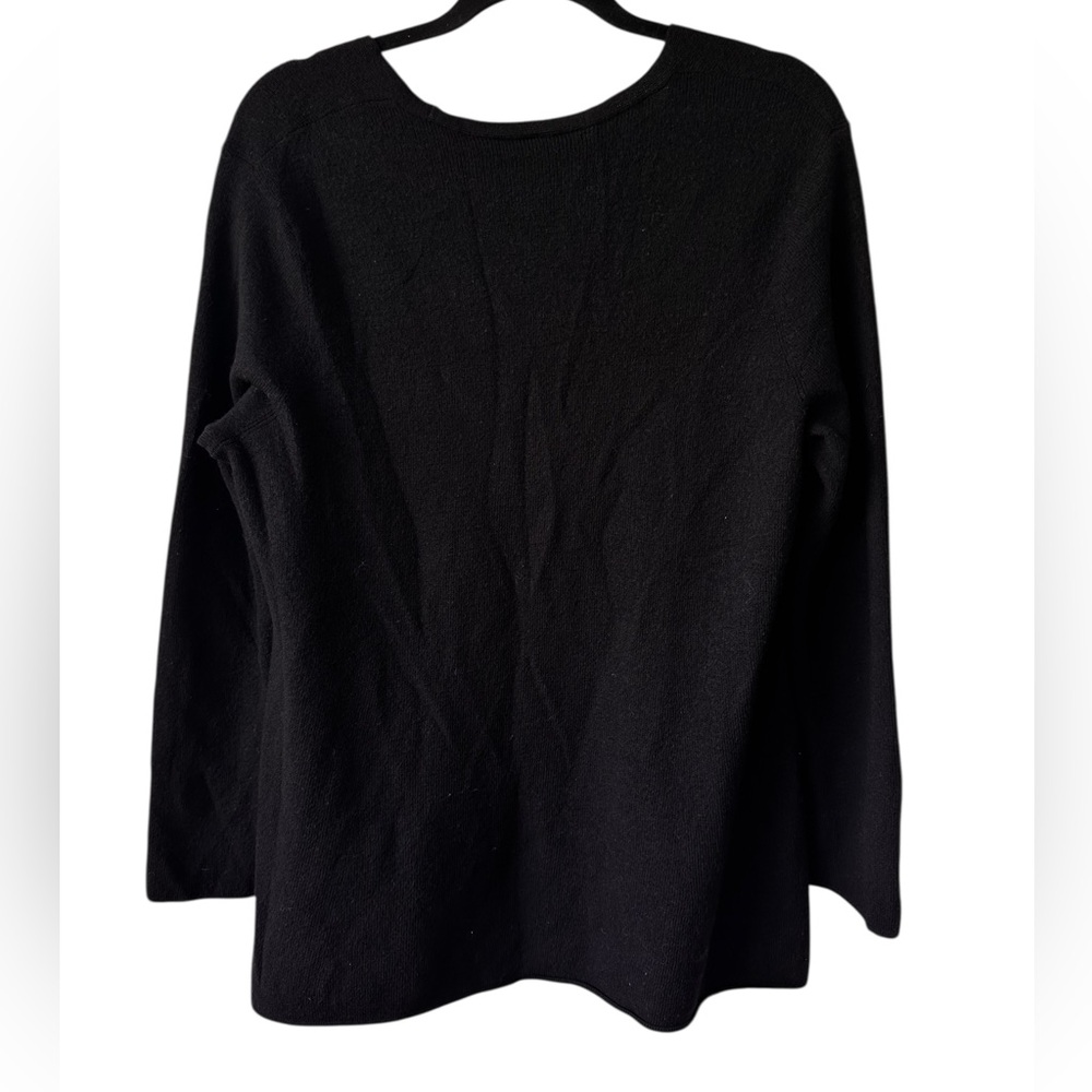 Eileen Fisher Women's 100% Superfine Merino Wool V-Neck Tunic - Picture 8 of 14